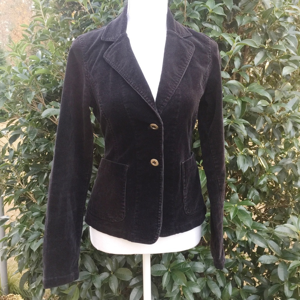 American Eagle Outfitters black corduroy blazer